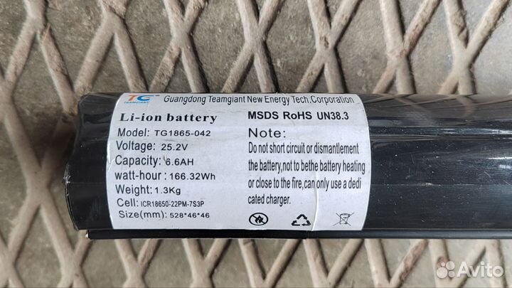 Аккумулятор для электросамоката iconbit, gack hot