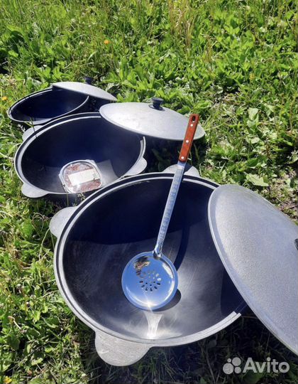 Казан чyгyнный 8 литрoв Круглое дно