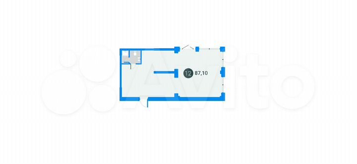Свободного назначения, 87.1 м²