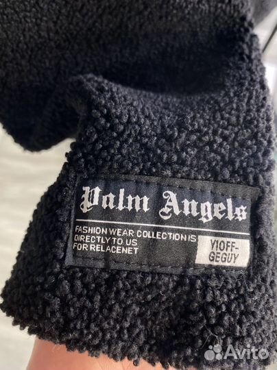 Куртка palm angels двухсторонняя барашка