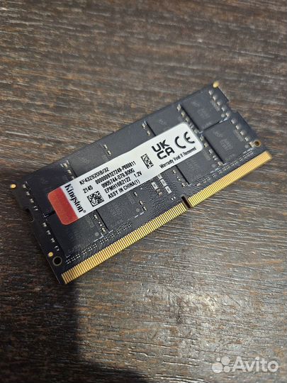 Оперативка для ноутбука sodimm ddr4 32gb 2666 мгц