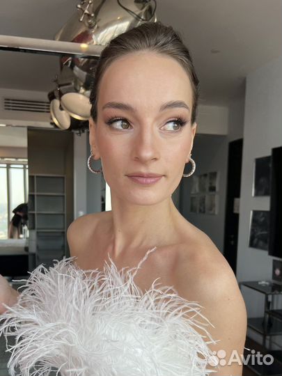 Свадебный макияж укладка брови Москва-Сити Фили