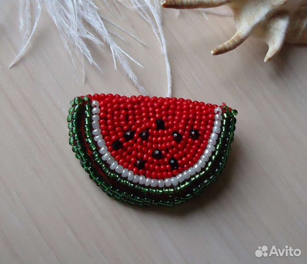 Брошка-арбуз