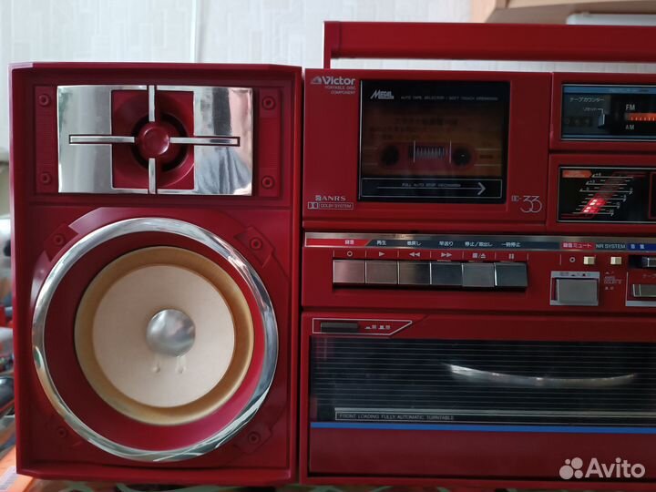 Магнитола victor DC-33(R) с проигрывателем винила