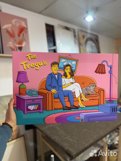 Портрет в стиле Симпсонов