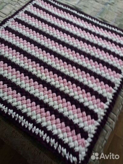 Плед детский вязаный ручная работа