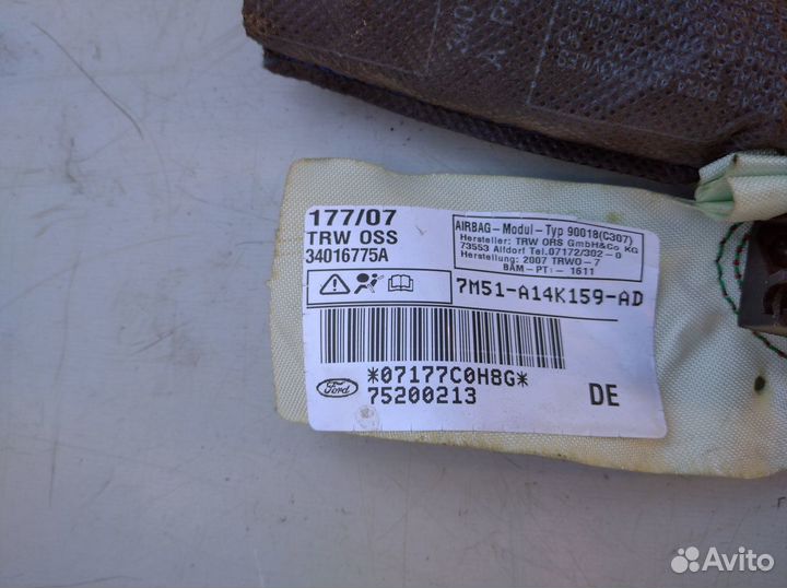 Подушка безопасности боковая Форд Фокус 2