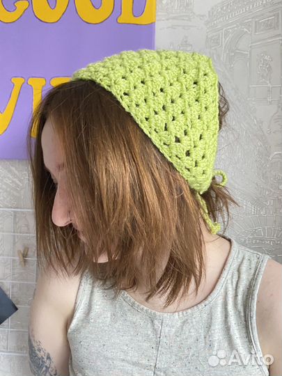 Косынки вязаные ручная работа