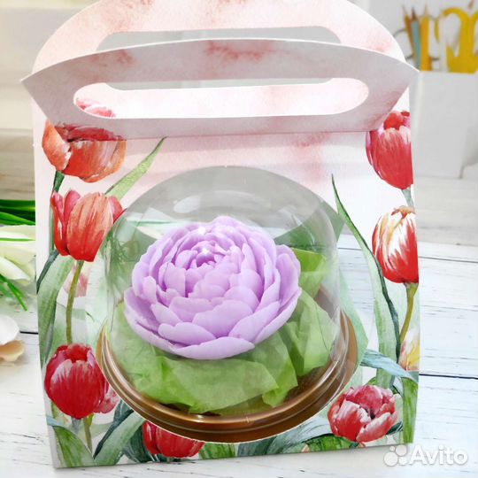 Подарок цветы из мыла