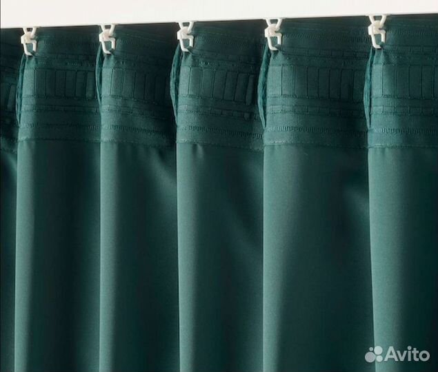 Гардины IKEA Майгулл изумрудные