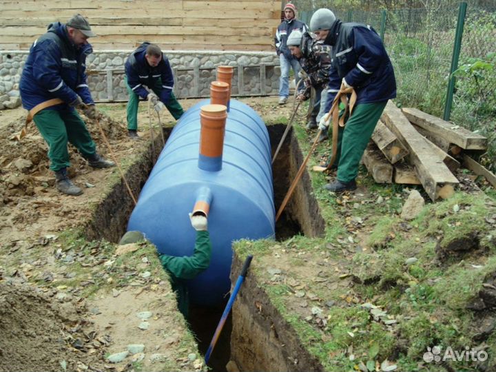 Септик эко Малахит 4 переливной