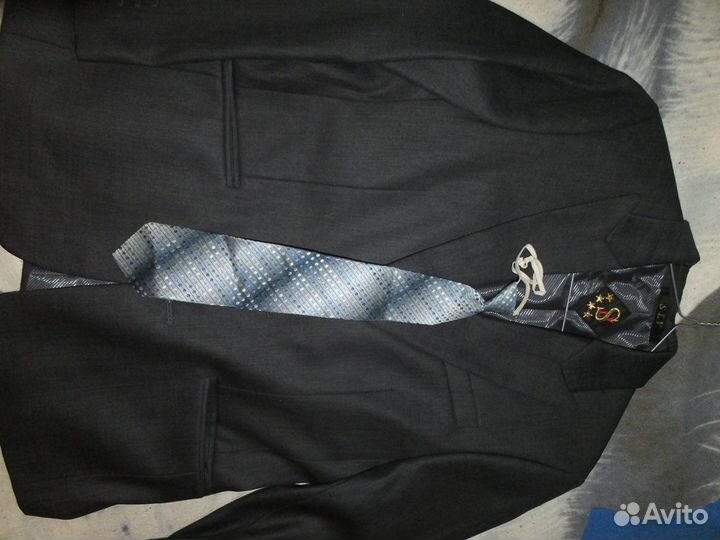 Пиджак детский серый