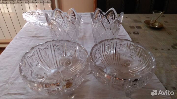Хрустальная посуда комлект чехия