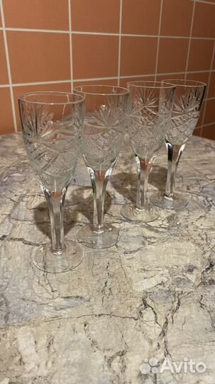 Рюмки и стаканы, хрусталь
