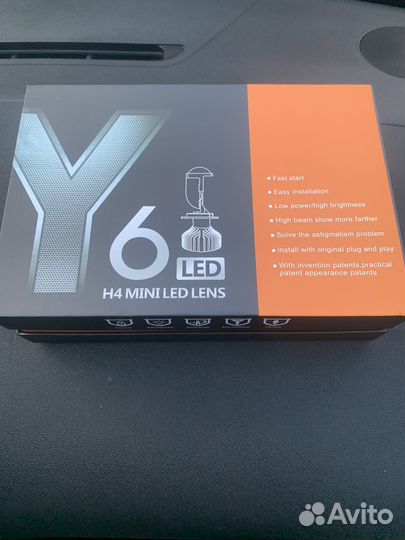 Новые Светодиодные Bi LED линзы H4 Y6d