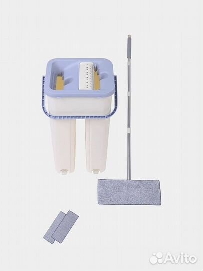 Комплект для уборки: швабра с отжимом и ведром