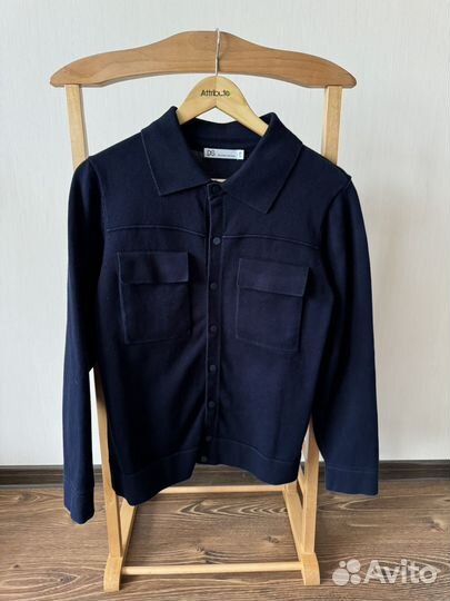 Джемпер кардиган на подростка темно синего цвета