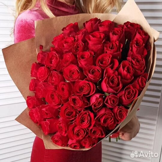 Розы 51 штука