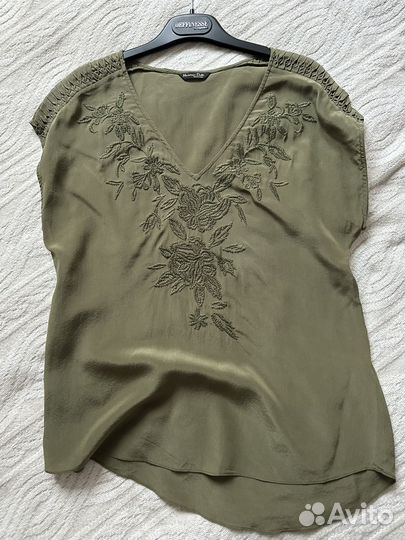 Блузка Massimo dutti s натуральный шелк