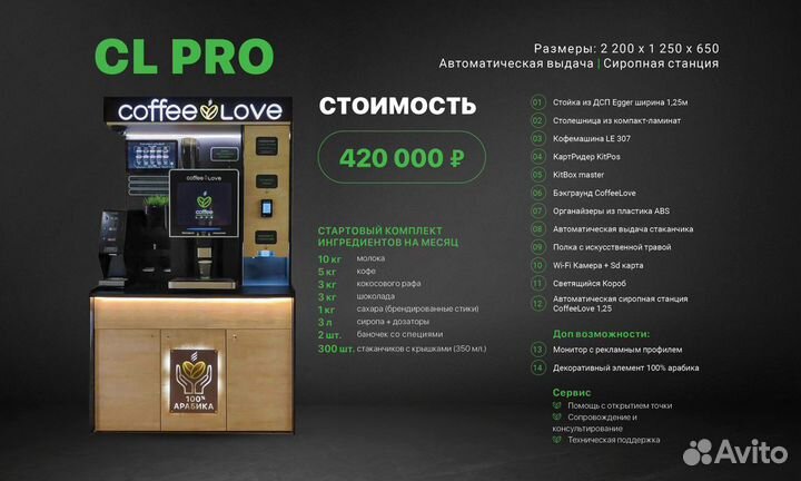 Кофейня самообслуживания CoffeeLove CL PRO 2