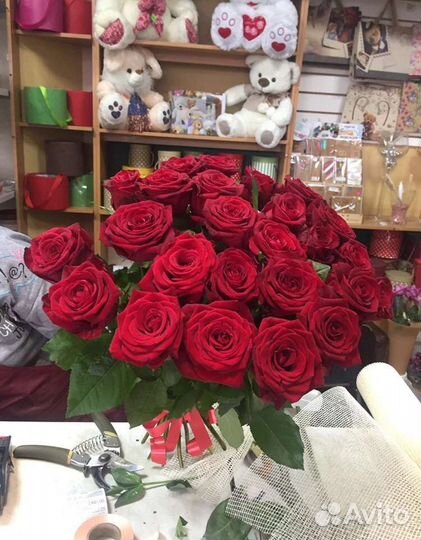 Цветы розы букет