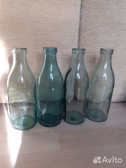 Бутылка 1 литр молочная СССР