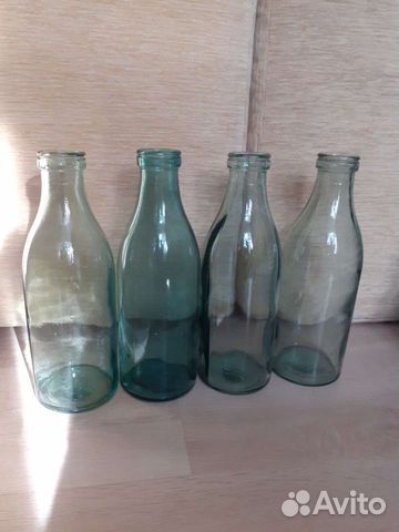 Бутылка 1 литр молочная СССР