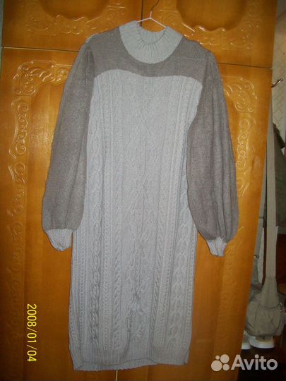 Платье вязаное женское повседневное