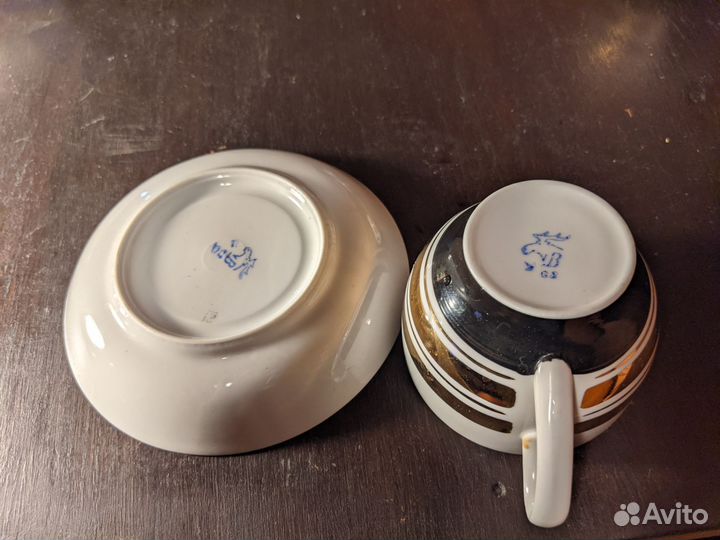 Чайная пара Дороги, Вербилки. Фарфор