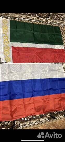 Флаг мчс России и Чечни