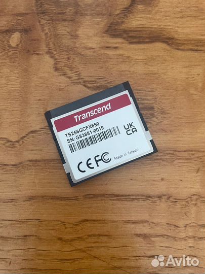 Карта памяти CFast 2.0 Transcend 256GB + картридер