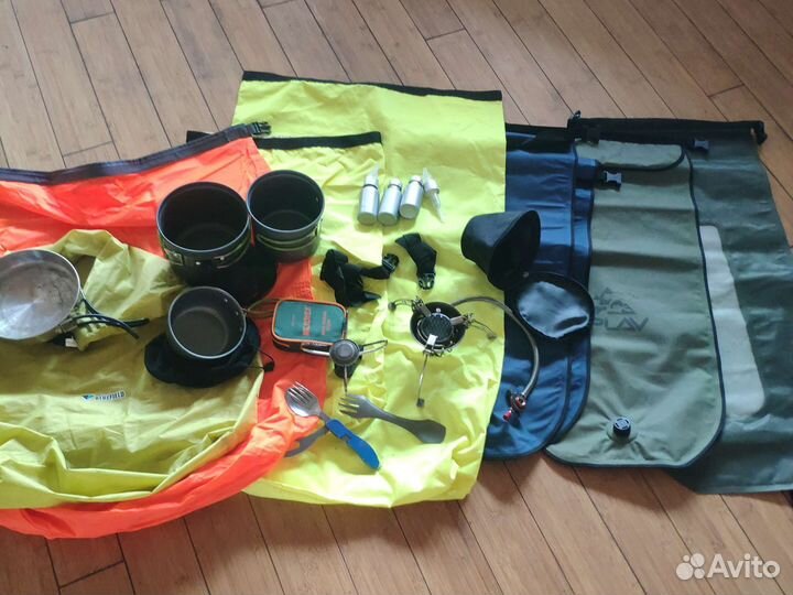 Гермомешок Чашка вилка титан, для рыбалки