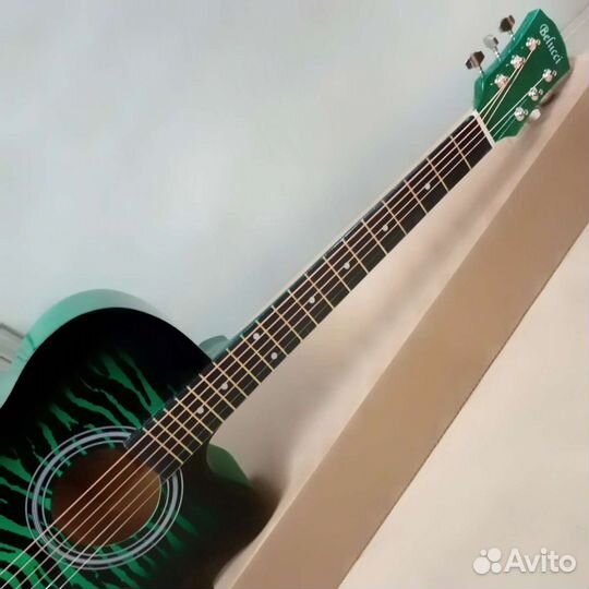 Гитара новая акустическая большой корпус