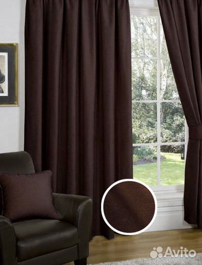 Штора на кольцах blackout 1шт. 140х275