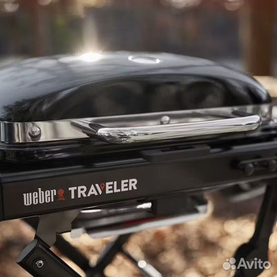 Гриль газовый weber traveler compact черный