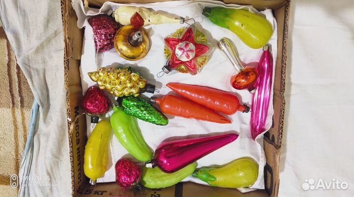 Новогодние елочные игрушки СССР