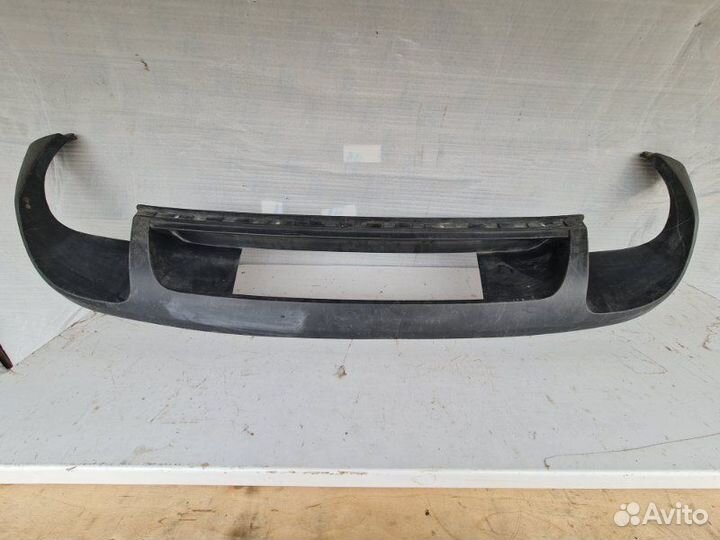 Спойлер (юбка) бампера задний Volkswagen Touareg 2