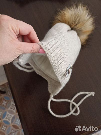 Шапка зимняя для девочки 44 46