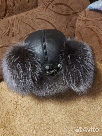 Меховая мужская шапка ушанка