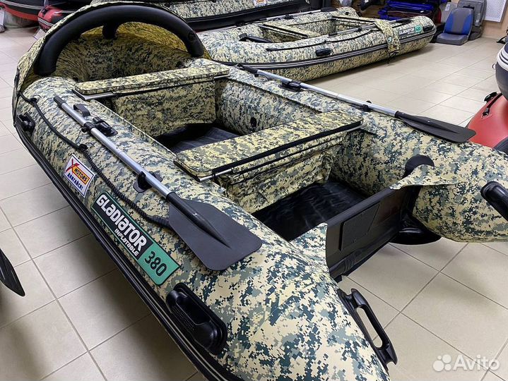 Лодка gladiator E380 AIR С нднд (X-motors edition)
