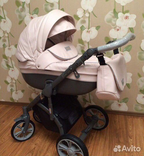 Коляска 3 в 1 Эко-кожа