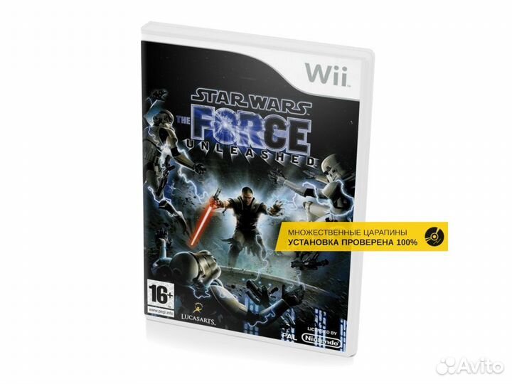 Star Wars The Force Unleashed, б/у, множ.царап
