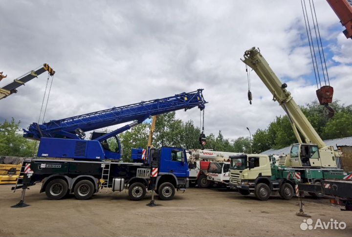 Аренда и услуги автокрана, 45 т, 34 м, с гуськом 19 м