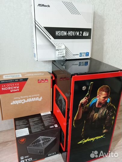 Игровой компьютер i5 11400f\rx6500хт\16гб\ссд250г
