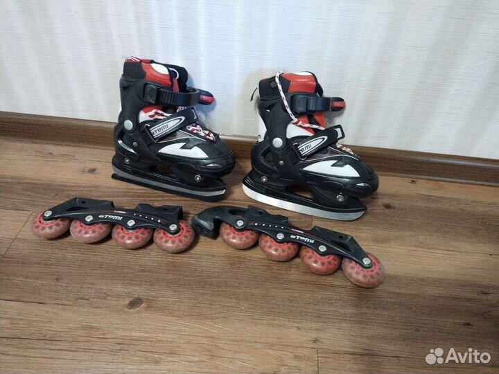 Коньки ролики 2 в 1