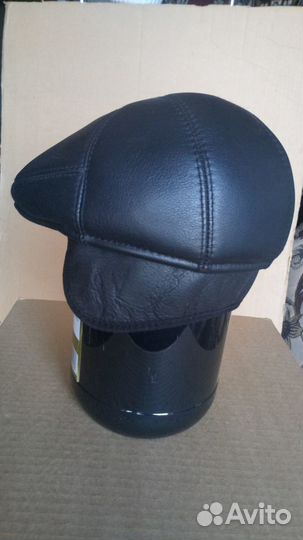 Кепка мужская кожа