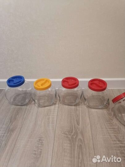 Стеклянные баночки для сыпучих