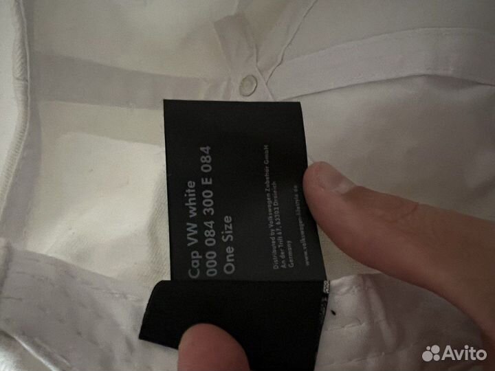 Кепка VW белая/черная оригинал новая