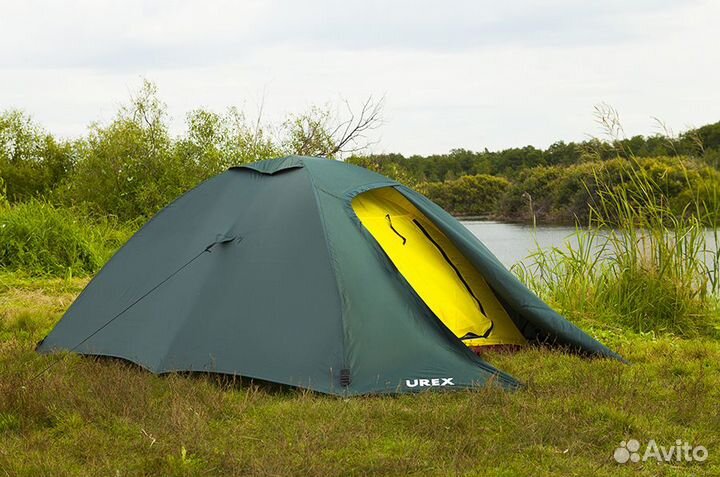 Туристическая, каркасная палатка Urex Ока-2 Серый