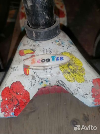 Самокат детский трехколесный бу